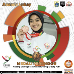 Medali Perunggu untuk Jakarta!

Kami ucapkan selamat dan terima kasih kepada Indra Ananda Lubay, yang berhasil mempersembahkan medali untuk Jakarta, cabang olahraga Taekwondo.

Jakarta Datang Jakarta Menang!
Sukses Jakarta untuk Indonesia!
