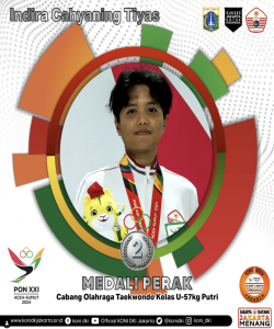 Medali Perak untuk Jakarta!

Kami ucapkan selamat dan terima kasih kepada Indira Cahyaning Tiyas, yang berhasil mempersembahkan medali untuk Jakarta, cabang olahraga Taekwondo.

Jakarta Datang Jakarta Menang!
Sukses Jakarta untuk Indonesia!